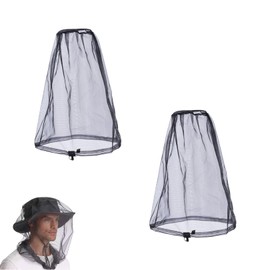 2 Pack Head Net,Moskitonetz Outdoor,Moskitonetz Kopf,Moskitonetz Kopfschutz,Mückenschutz Kleidung,Mückenschutz Kopf,Mückenschutz für Insekten,Moskitonetz,Mückenschutz Kopfnetz Outdoor für Camping,Ang