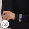 FULU AUTUMN - Pulseras apilables con abalorio para mujer, pulsera