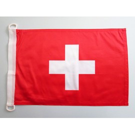 AZ FLAG Switzerland Nautical Flag 18'' x 12'' - Swiss Flags 30 x 45 cm - Banner 12x18 in for Boat