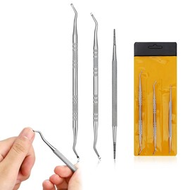 3 Pieces Ingrown Toenails Set Professional Nail Care Ingrown Toenails File & Lifter Kit Pre Stainless Steel Manicure & Pedicure Set Nail File Ingrown Toenail Tool