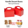 Happyhiram 25 Pcs Red Treat Boxes, 6 Inch Valentine Candy