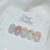 [Handmade Nail Tips] Button Baby Nail Tips - Short Oval