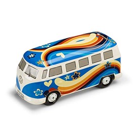 Volkswagen 7E908770918R Bulli Money Box, Hippie T1, Light Blue, VW Heritage Collection, Multi-Colour, One Size