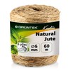 GRÜNTEK Garden Jute Twine 6 mm Thick, Binding Yarn, Garden