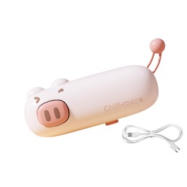 Mini Cute Bag Sealer, USB Rechargeable Chip Bag Sealer Heat Seal, Magnetic-Suction, Handheld Snacks Bag Sealer, Portable Bag Resealer for Plastic Bags Snacks & Food Storage (Pink pig)