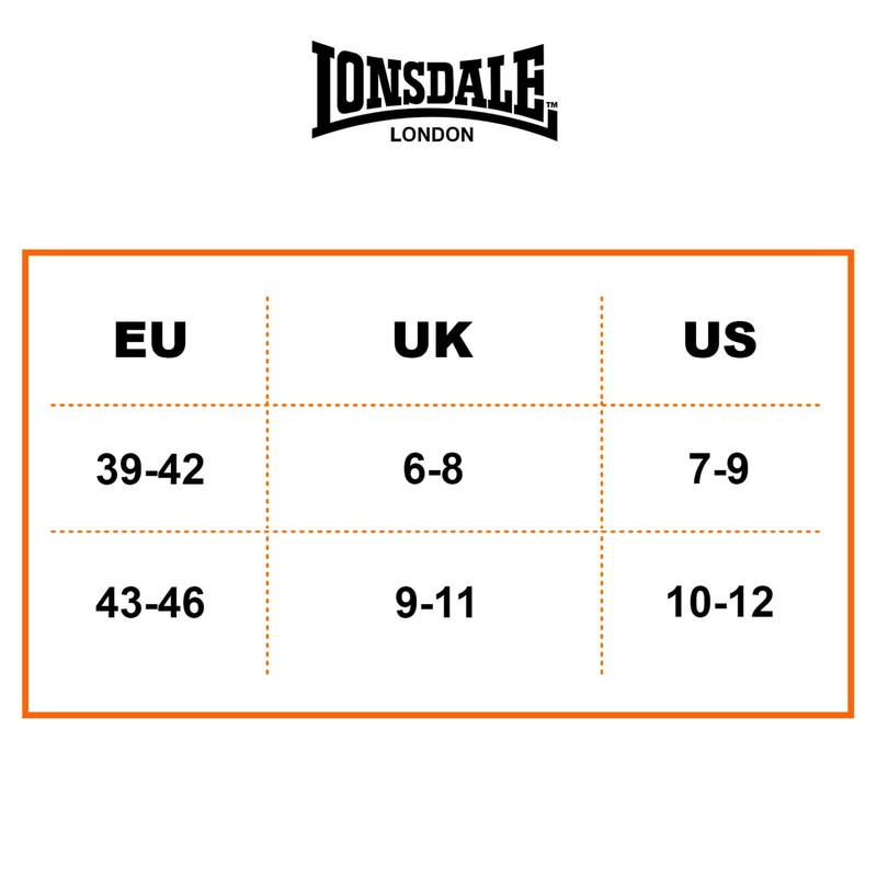 Lonsdale 6|12 Pairs of Work Socks - Heel Toe Reinforcement