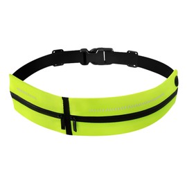 MaT Store Running Pouch, Jogging, Waist Pouch, Lightweight, Waterproof, Smartphone Cards, Won't Sway, yellow