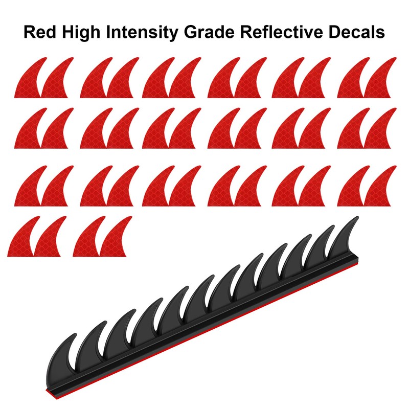 Giilayky Reflective Motorcycle Helmet Mohawk Spikes Rubber Camber Saw with