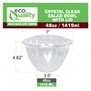 48oz Clear Disposable Salad Bowls with Lids (150 Pack) -