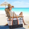 Beach Bag Waterproof Women's Large Mesh Beach Bag Durable Carry