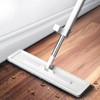 Microfiber Flat Mop Hand Wash Free Long Handle Large Flat