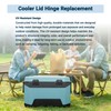 Cooler Replacement Hinges Compatible with Igloo BMX 25, 52 &