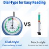 Tire Tread Depth Gauge, Zinc Alloy Dial Type Tire Tread