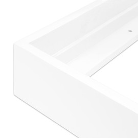 Ampersand Art Supply Floaterframe Readymade Frame for Flat and 1 1/2" Deep Wood Panel and Canvas Artwork, Paintings, Prints, and More, 5"x7", White Thin