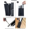 Door Draft Excluder Black Draft Excluder for Doors Adjustable Double