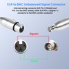 QINJOOELC XLR to BNC Adapter XLR 3 Pin Female to