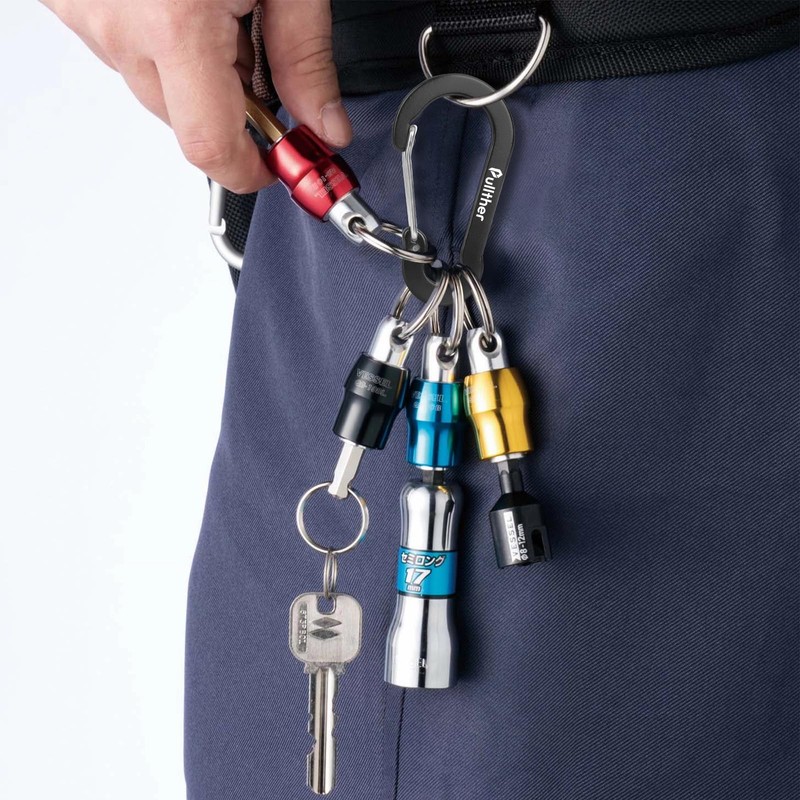 Carabiner, Large, Rustproof, Ultra Lightweight, Aluminum, Carabiner for Keys, 2.8