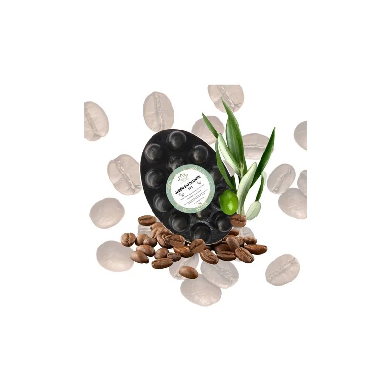 Jabón Exfoliante Vitality Shop Café Cacao Aceite Oliva 100g Orgánico