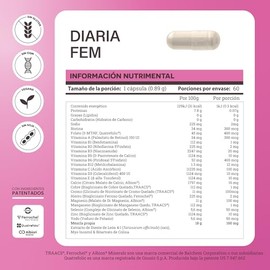 Matter Diaria Fem, Vitaminas para Mujer con Inositol, Quatrefolic®, Ferrochel®, Minerales Quelados TRAACS® & Albion®, Apoyo al Bienestar Femenino, Ene