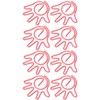 100Pcs Paper Clip Metal Hand Shaped Design Rustproof Paperclip Decoration