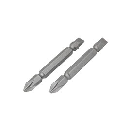 Kyocera Former Ryobi Phillips Slotted Screwdriver Bit Set of 2 (Positive) No.2/(Negative) 6.35 x 1.0 x 65 6741601