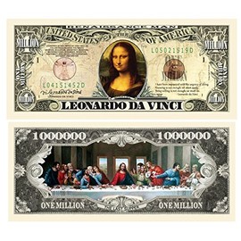 American Art Classics Set of 5 - Leonardo Davinci Million Dollar Bill