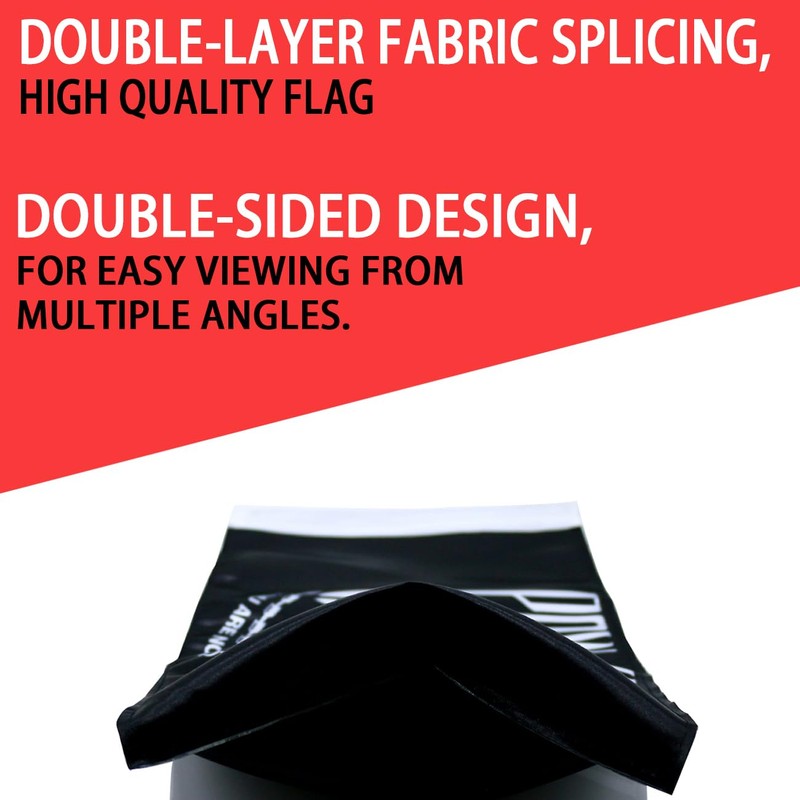 Pow Mia Flag for Motorcycle 6" x 9" Replacement Motorcycle