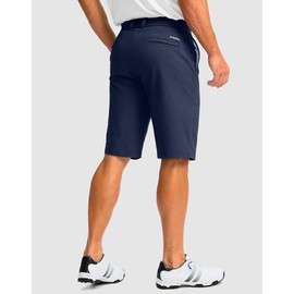 G Gradual Men's Golf Shorts with 5 Pockets 11" Inseam Stretch Quick Dry Casual Work Dress Shorts for Men(Navy,38)