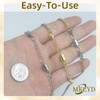 MKCYD Necklace Extender with Magnetic Clasps, Gold and Silver Magnetic
