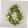 Abaodam Lemon Cane Eucalyptus Garland With Flowers Berry Wreath Wedding