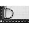 Dutyhook 5X32 Wide D-Shackle, Stainless Steel AISI 316