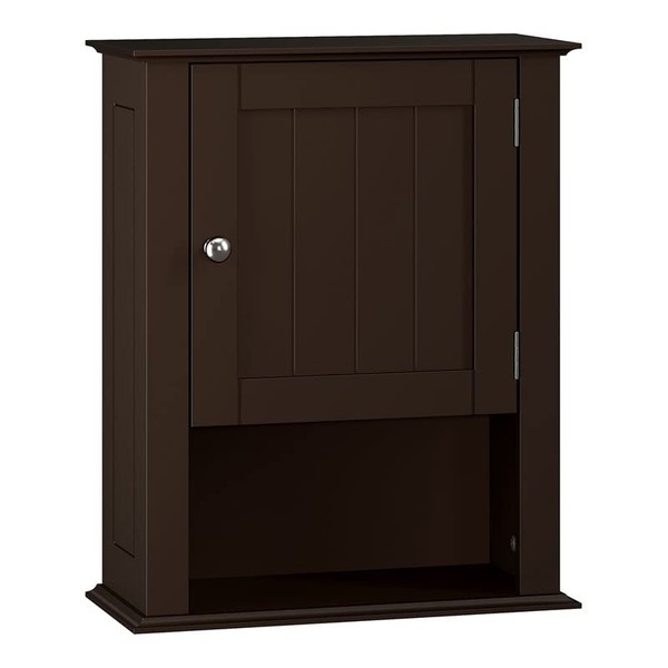 RiverRidge, Espresso Ashland Single Door Wall Cabinet, Size