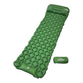 Einfach Draussen Inflatable Ultralight Sleeping Mat with Integrated Cushion, Inflatable ISO Mat, Space-Saving, Comfortable, Durable, Camping, Outdoor, Camping (Green)