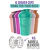 VELOMIX 6 pack small shaker bottles AN5-6 PACK- Shaker Cups