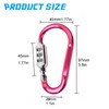 MyyYiTar 2pcs Large 3.8 inch Carabiner with Built-in 3-Digit Combination