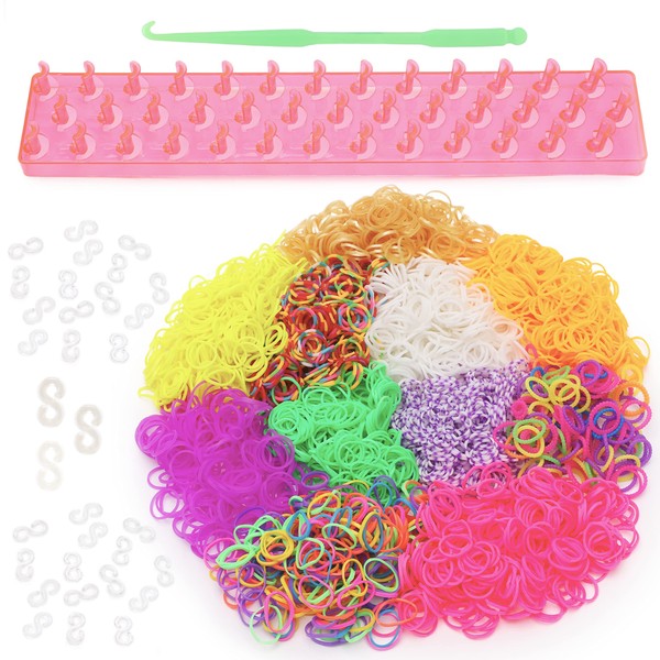 Toyland® 3000 Mixed Loom Band Refills & Loom Board -