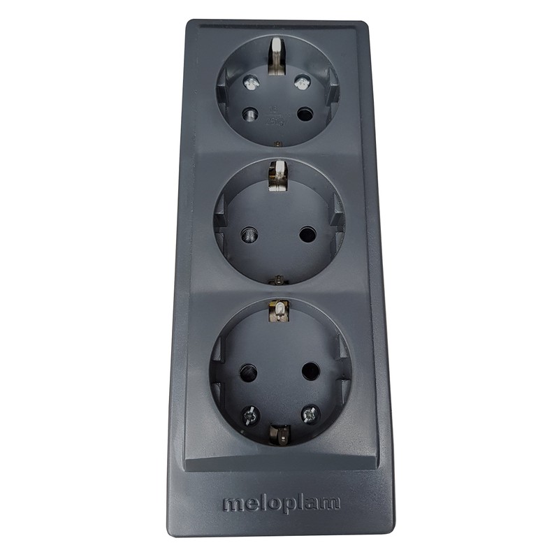 MPL Wall Mounted Plaster Socket Strip Made in EU