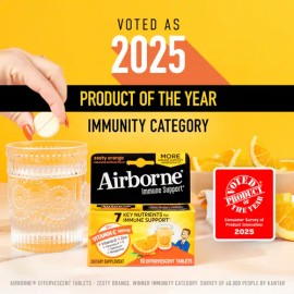 Airborne Vitamina C 1000mg Con Zinc Y Vitamina D 30 Tablet