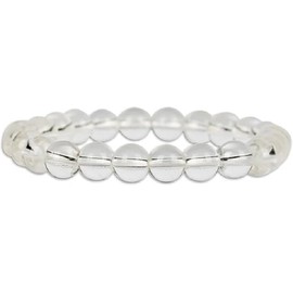 Men and Women commuting elastic rope bracelet versatile Jewelry (White, One size)