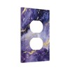 WUYOCHA Decorative Outlet Covers Modernity Abstract Purple Golden Marble 1