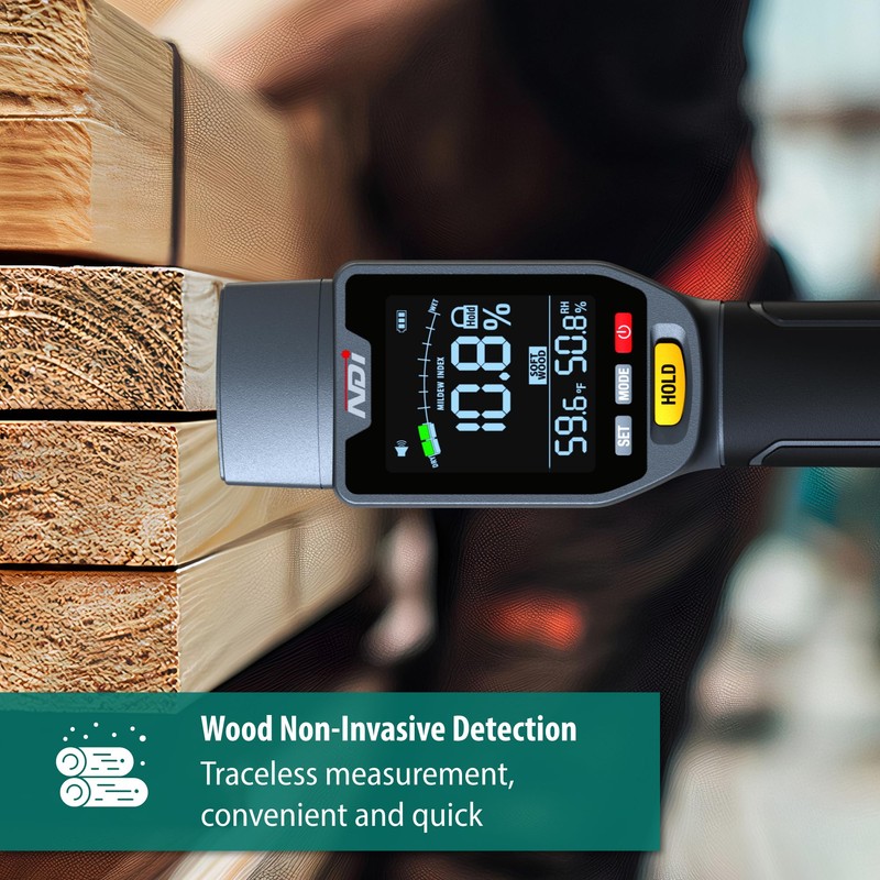 NDI 6 in 1 Non-invasive Moisture Meter Pinless Humidity Sensor