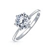 Timeless 1.5CT 6 Prong AAA CZ 6 Prong Classic Round