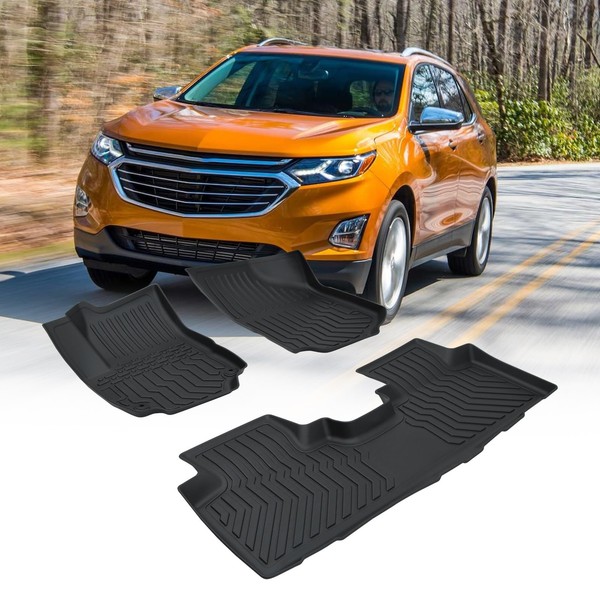 LNZMPART All Weather 3D Floor Mats for 2018-2022 Chevy Equinox,