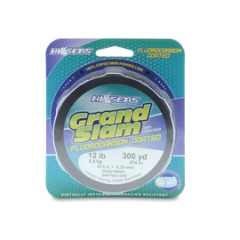HI-SEAS Grand Slam Fluorocarbon Coated Fishing Line, 12 lb Test, 013" Diameter, Moss Green, 300 yd
