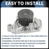 INFINAUTO Water Pump, Front 14x7.8cm Engine Water Pump with Seals