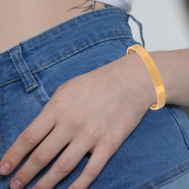 Touchstone New Indian Bollywood Fresh Fashion Oriented Pretty Handcrafted Enchanting Free Size Classic Designer Jewelry Openable Cuff Bracelet in Gold Tone for Women and Men.