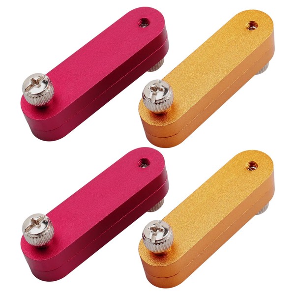 Mesee 4 Stück Stahllineal Locator, Scribe Ruler Locator, Holzbearbeitung Stahl