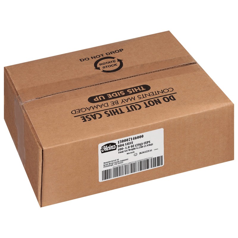 Heinz BBQ Sauce Dip Cup Single Serve Packet (1 oz