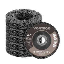 Vantego Paint Stripper Discs 5-Pack 4" × 5/8" for Angle Grinder Rust and Paint Removal Wheels for Metal and Wood – Black, Durable Sanding & Grinding