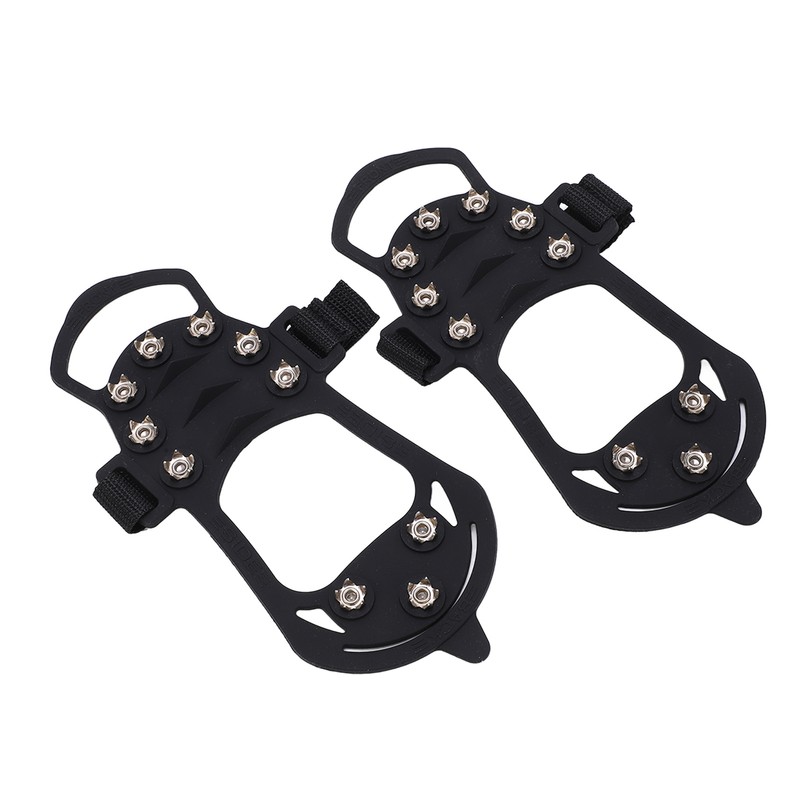 2pcs/set 10 Tooth Crampons Shoe Cover Rustproof Durable Mountaineering Ice